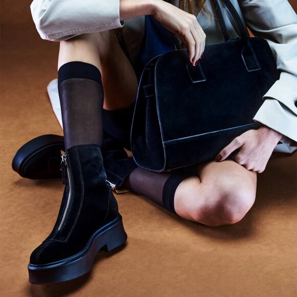 Steve Madden Heidee Bag in Black Suede - Picture 7 of 7